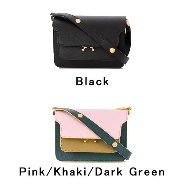 マルニ TRUNK MINI サフィアーノレザー 2way ショルダーバッグ偽物 SBMPS01U57LV520Z328C